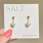 SALT by Sarah Curtis Pearl Drop Earrings | Swarovski Pearls
