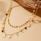 JOSSLYN by Wall to Wall 18K Stainless Steel Tarnish Free Seedbead Necklace|40NK9422