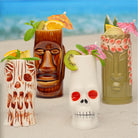 Lemonsoda Hard-Carved and Hand-Painted Tiki Mugs - Assorted Set (1pc) by Lemonsoda