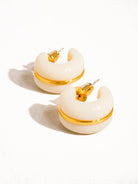 Flanerie by MAIQ Arlo 18K Gold Small C Hoop Earring by Flanerie by MAIQ