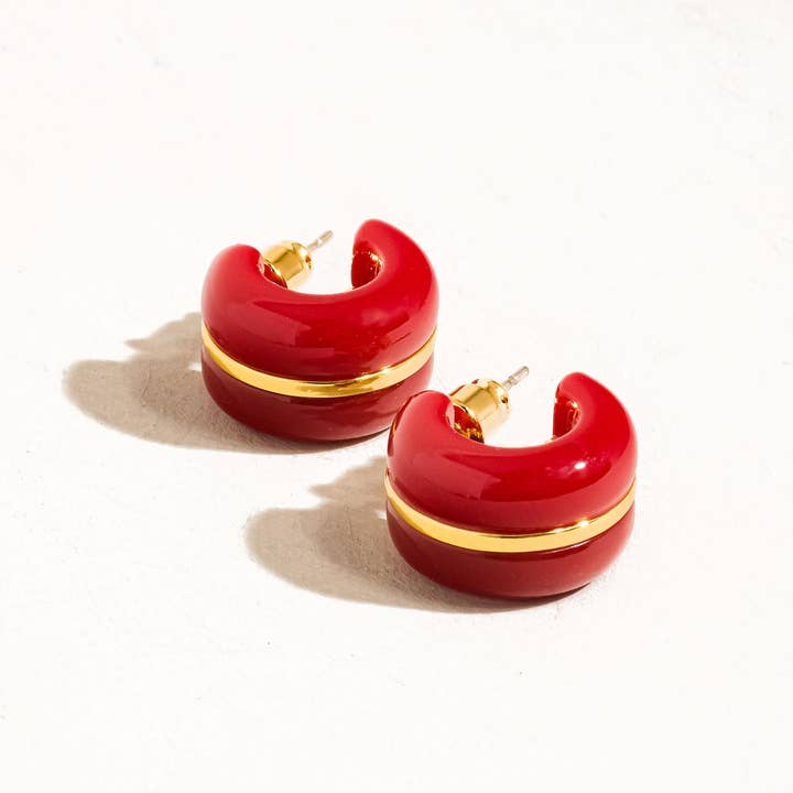 Flanerie by MAIQ Arlo 18K Gold Small C Hoop Earring by Flanerie by MAIQ