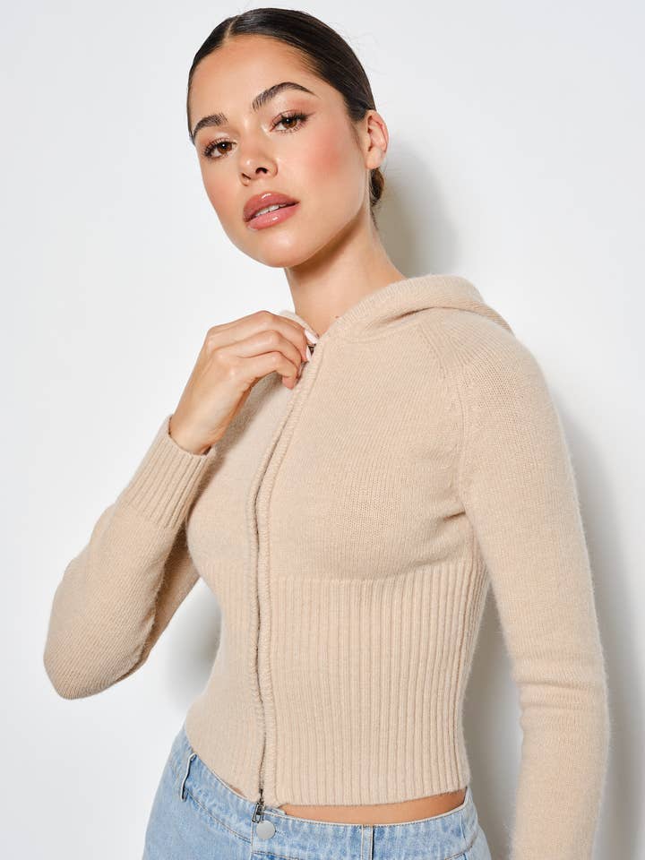 Pretty Garbage Renee Zip  Cardigan
