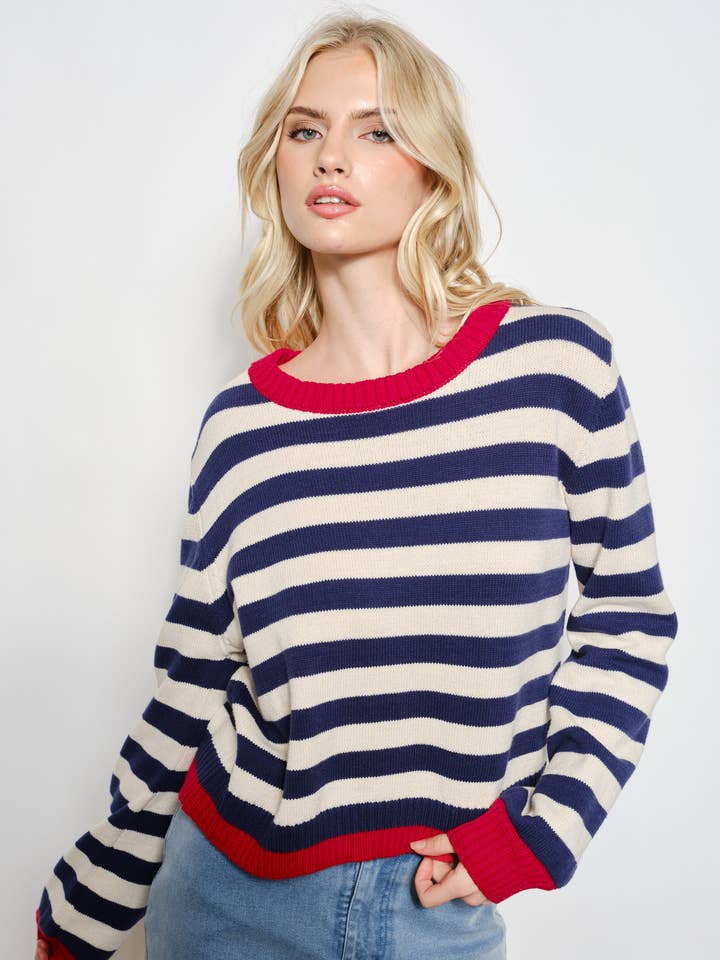Pretty Garbage Ella Striped Sweater