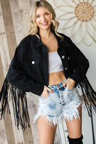 GOLDEN Spencer Fringe Denim Jacket