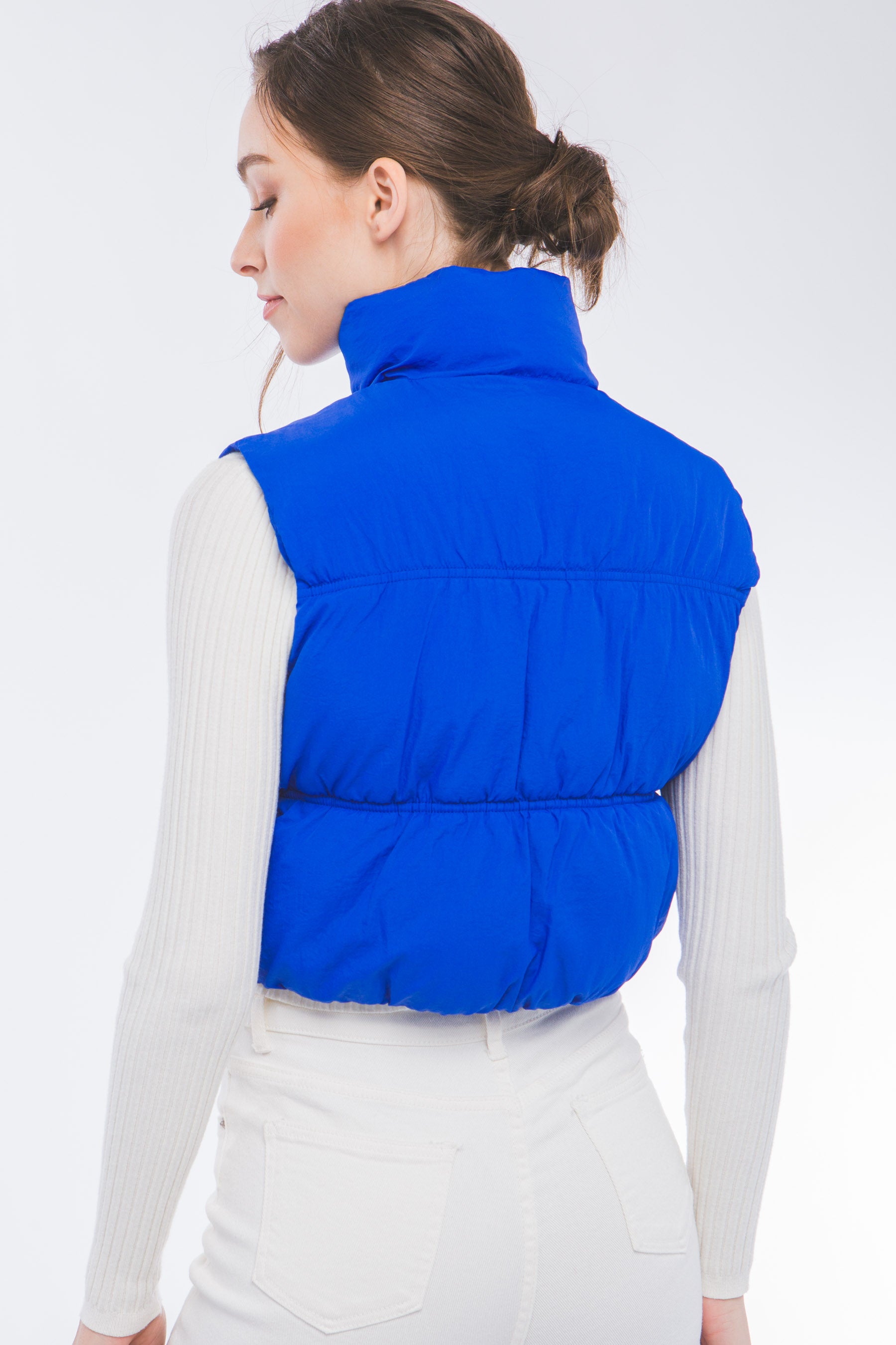 GOLDEN Brittany Nylon Vest Azure