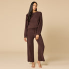 Softies Marshmallow Reverse Seam Bracelet Lounge Set Espresso