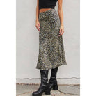 Dress Forum Wild Thoughts Bias Cut Skirt - Shadow Leopard