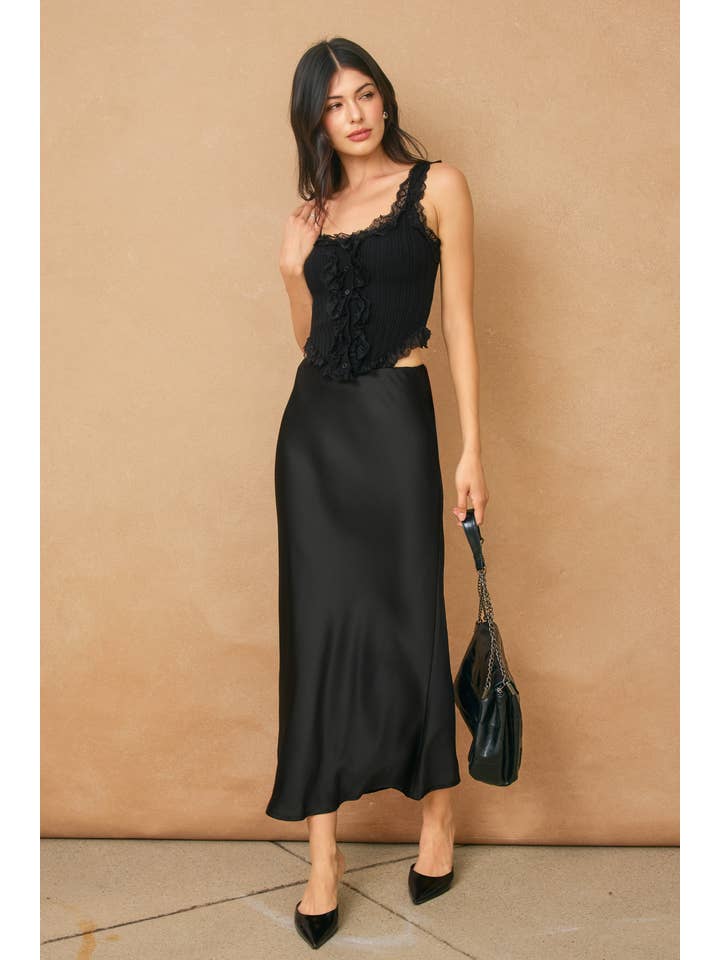 Dress Forum Going Out Pull On Maxi Skirt - Black