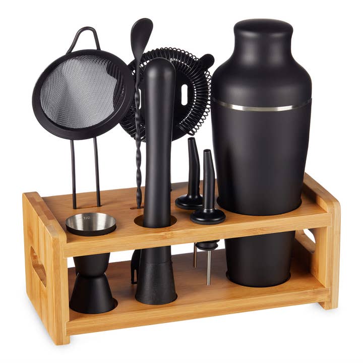 Lemonsoda 9-Piece Cocktail Shaker Bartender Kit by Lemonsoda