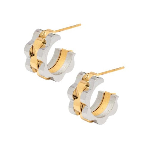 BRACHA Rolly Baby Hoops Two Tone