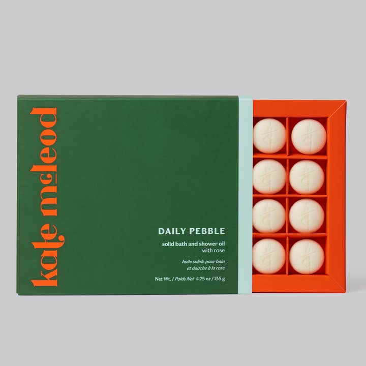 Kate McLeod Daily Pebble | Deep Moisturizing Solid Bath & Shower Oil - Tray of 20