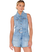 Show Me Your Mumu Rancho Mirage Romper - Hailstorm