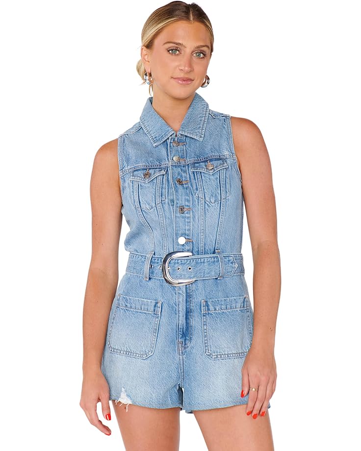 Show Me Your Mumu Rancho Mirage Romper - Hailstorm