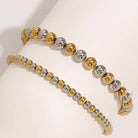 Flanerie by MAIQ Perlisse 18K Gold Non-Tarnish Two Tone Beaded Bracelet by Flanerie by MAIQ