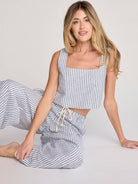 Sunday Ritual Dahlia Linen Tank