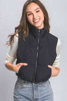 GOLDEN Brittany Nylon Vest Black