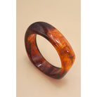 JOSSLYN by Wall to Wall Luxury Irregular Square Shape Cuff Bangle Tort