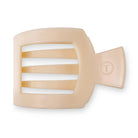TELETIES Square Flat Hair Clip Medium - Blonde Tortoise