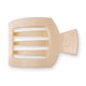 TELETIES Square Flat Hair Clip Medium - Blonde Tortoise