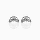 Girls Crew Croissant Studs Silver