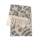 Dipped Shop Large Leopard Print Fringed Scarf by Dipped Shop