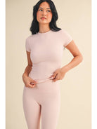 Kimberly C Performance Fitted Tee Pink