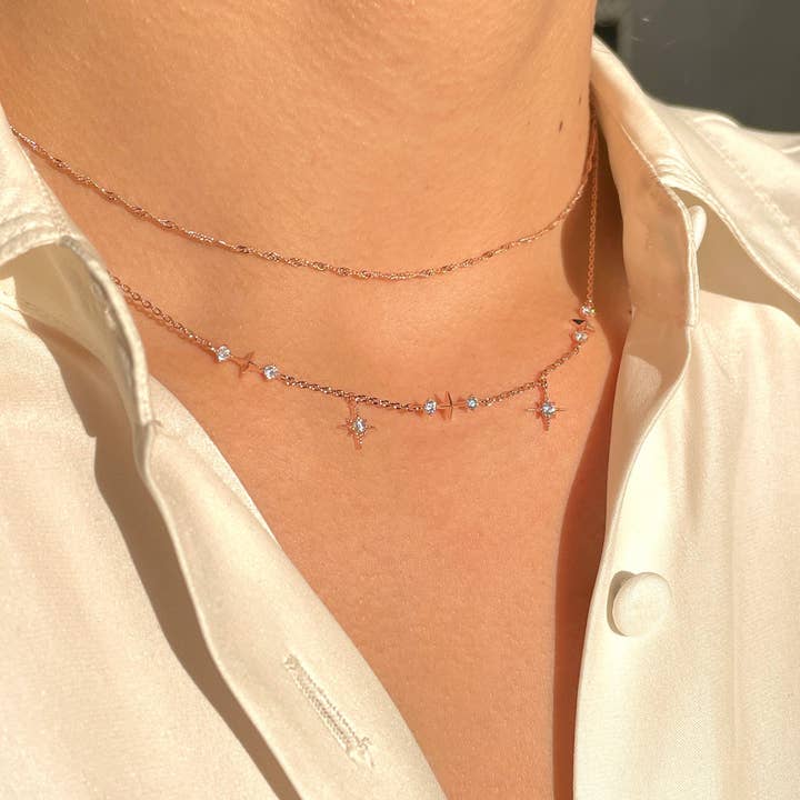 Girls Crew Wandering Stars Necklace