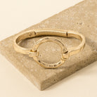 Anarchy Street Hammered Circle Bangle Bracelet