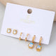 JOSSLYN by Wall to Wall Whimsical Crystal Glass Huggie & Stud Earring Set | 80E63007 by JOSSLYN by Wall to Wall