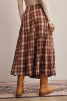 Forte Plaid Midi Skirt by Forte