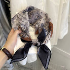 Dipped Shop Retro Cashew Print Lightweight Silk Scarf by Dipped Shop