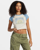 Billabong Blissed Raglan Blue Shadow