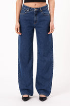 Abrand Jeans Baggy Bella in Mid Blue