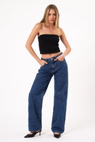 Abrand Jeans Baggy Bella in Mid Blue