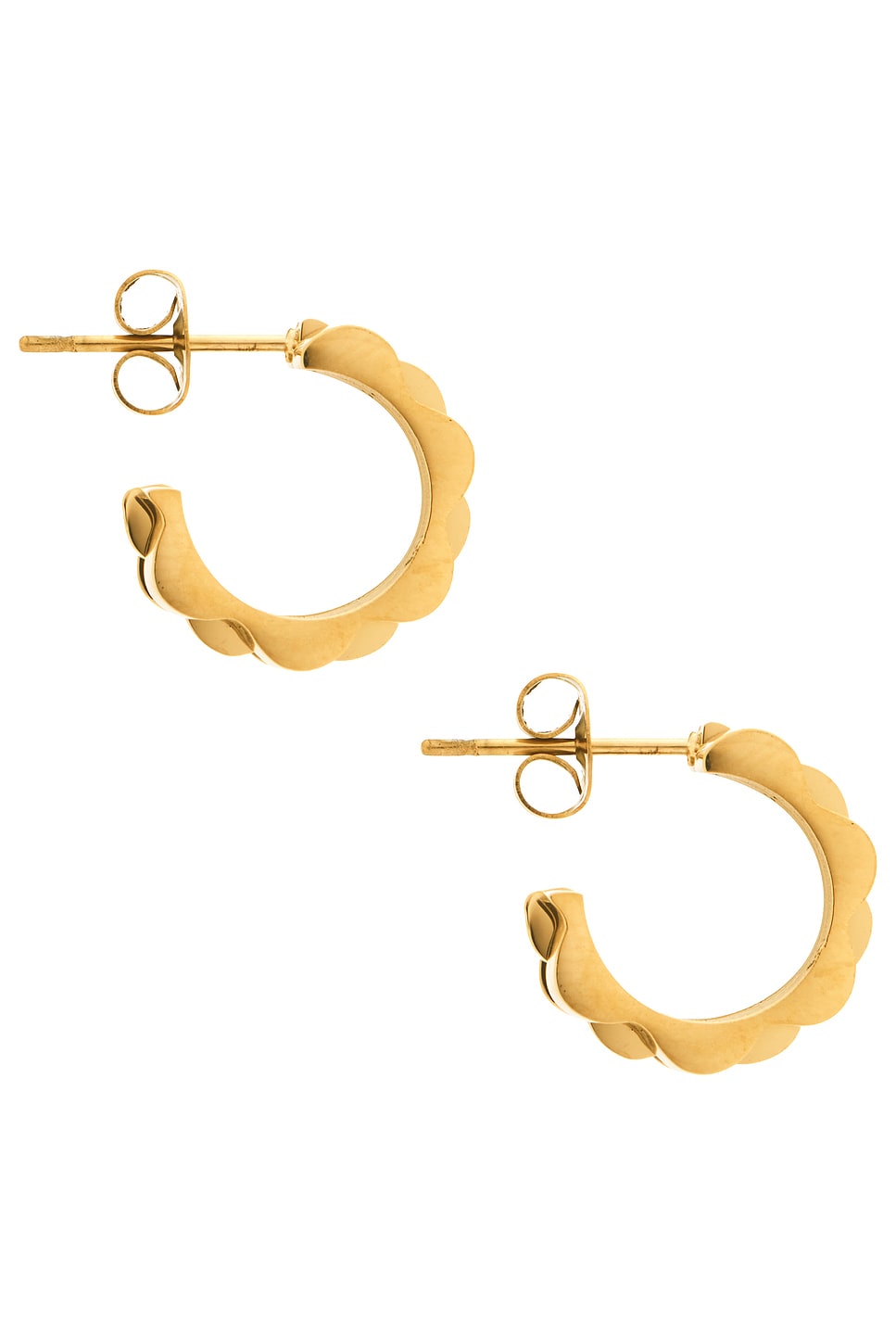 BRACHA Rolly Baby Hoops Silver