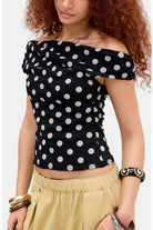 BDG Fia Spot Mesh Top