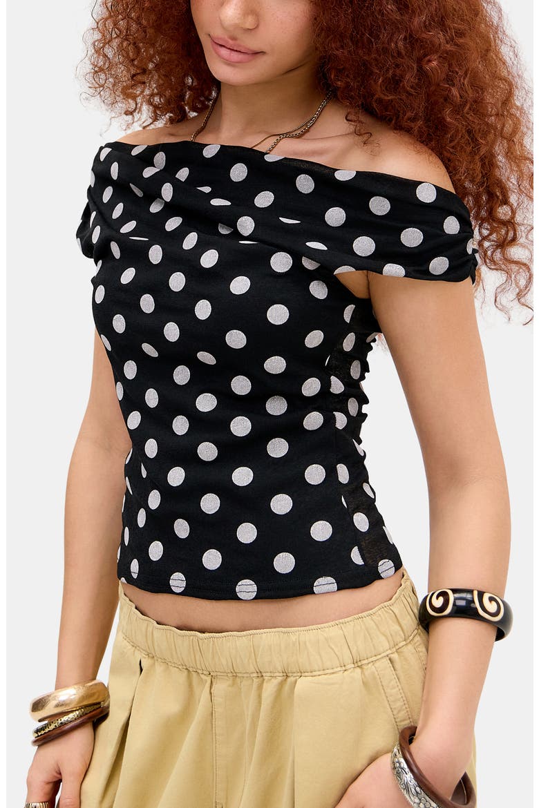BDG Fia Spot Mesh Top