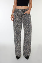 BDG Kayla Low Rider Leopard Jean