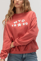 BDG NYC Applique Womens Crewneck Sweatshirt