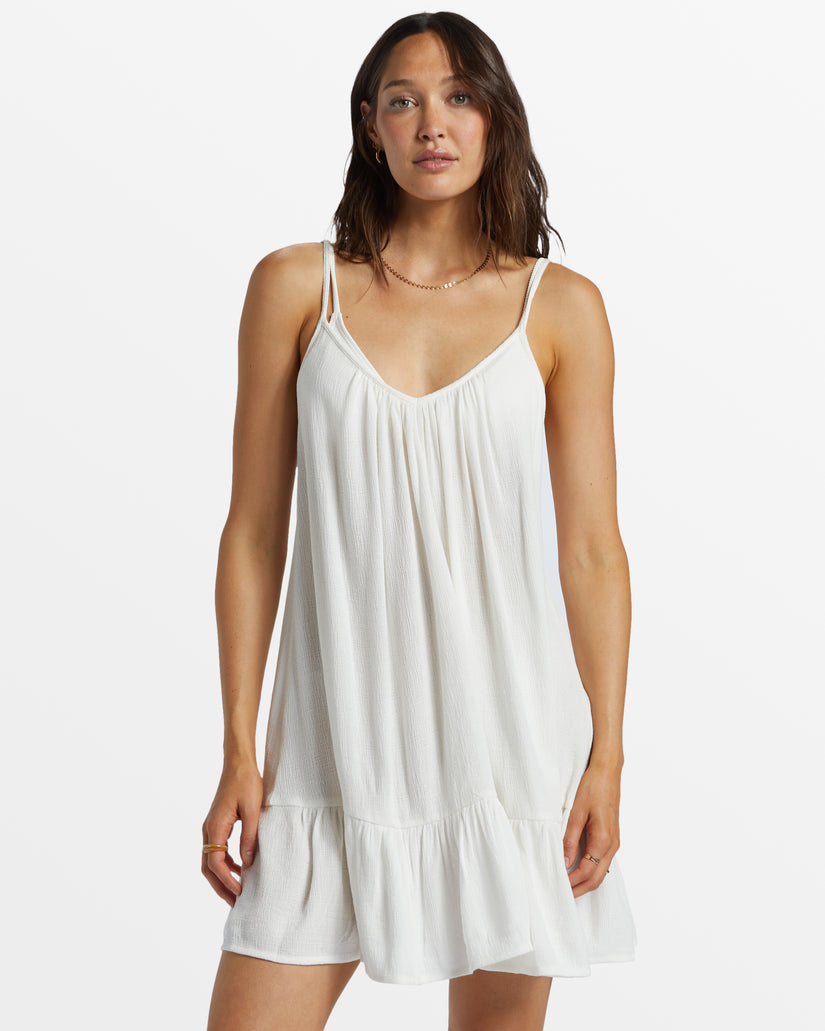 Billabong Beach Vibes Mini Dress Salt Crystal