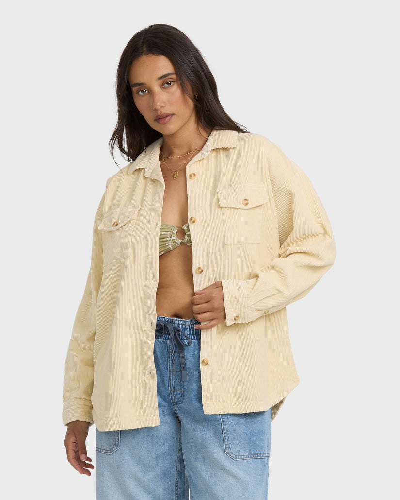 Billabong Fadeaway Shacket Whitecap