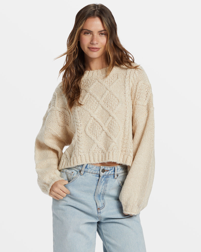 Billabong Modern Love Pullover Sweater Dove