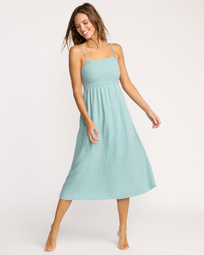 Billabong Off The Coast Dress Blue Fog