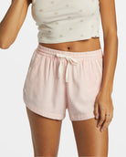 Billabong Road Trippin Elastic Waist Shorts in Feelin Peachy