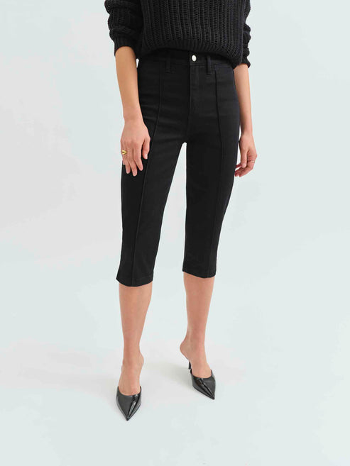 Daze Denim Midtown Capri in Ghosted - Ghosted