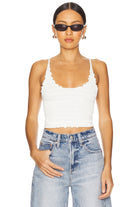 Free People Pucker Up Seamless Tee Ivory