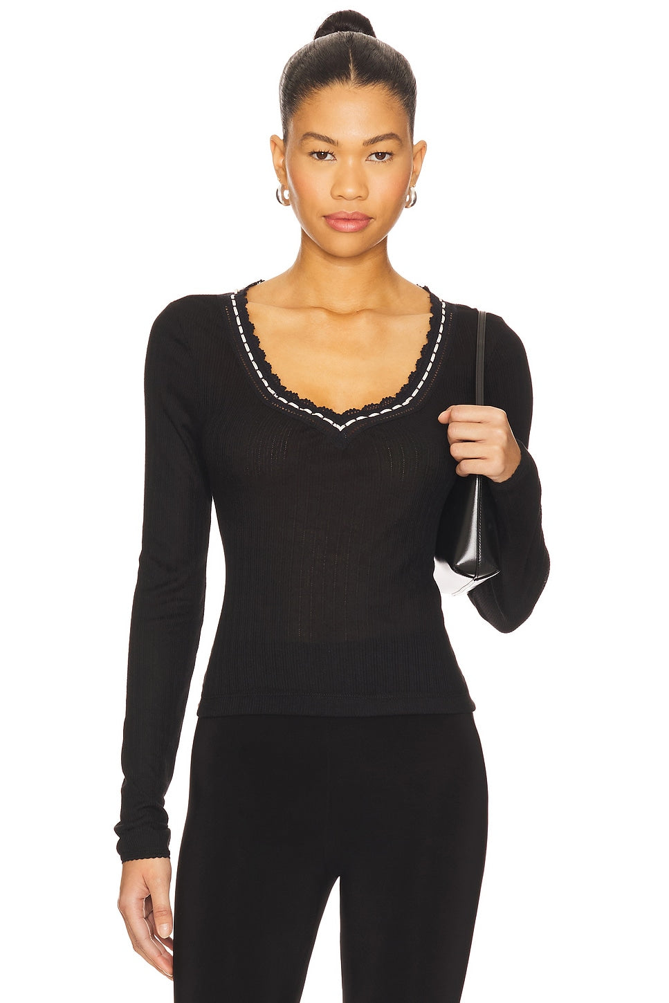 Free People Only You Long Sleeve Black
