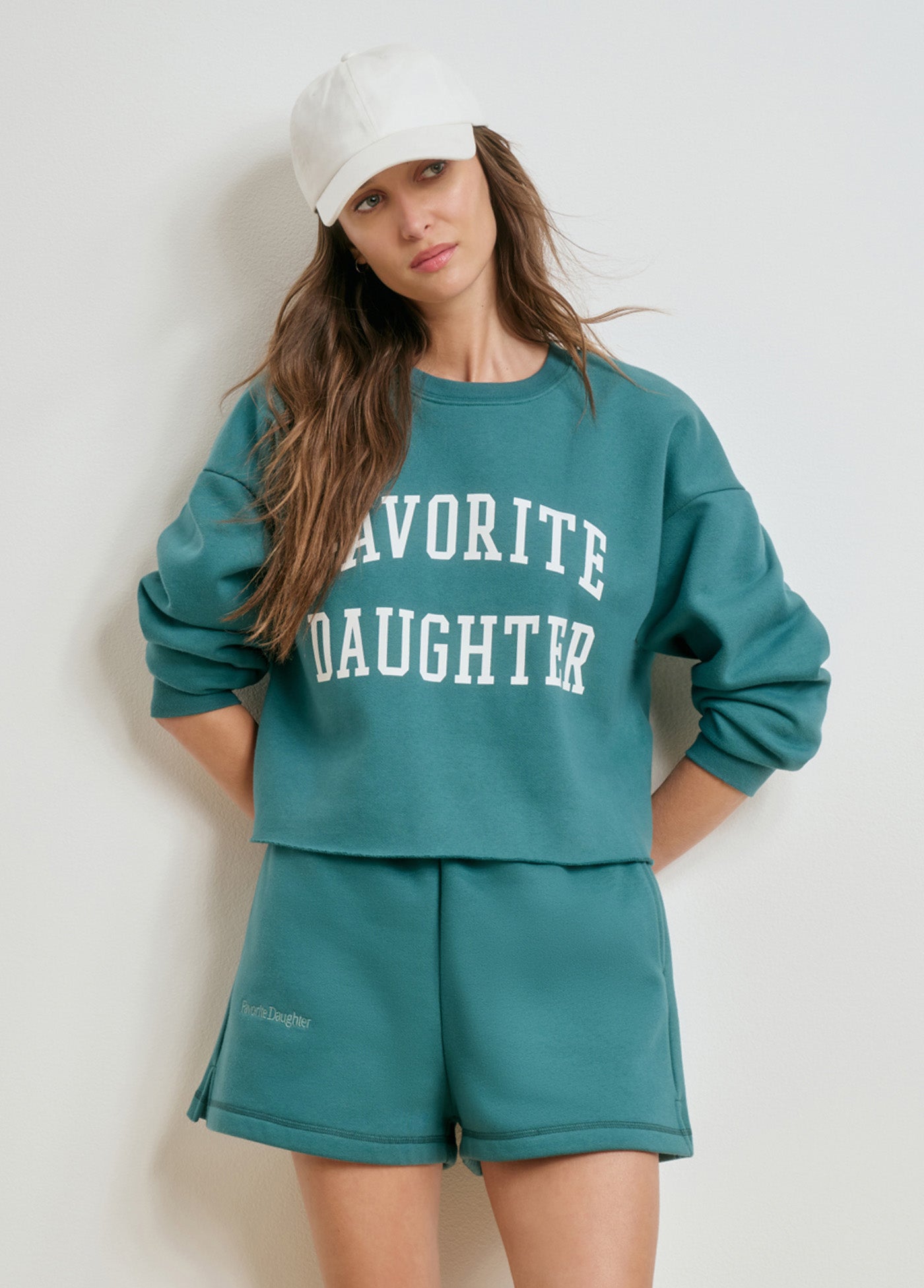 Favorite Daughter The Cropped Collegiate Sweatshirt