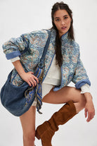 Free People Chloe Jacket Husky Combo