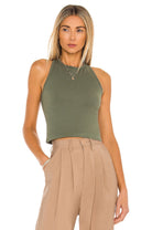 Free People Hayley Racerback Brami Army